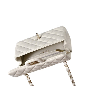 Classic Mini Quilted Leather Rectangular Flap Bag.