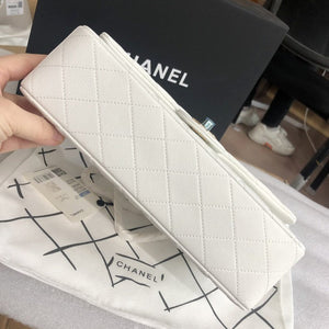 Classic Quilted Caviar Leather Medium Double Flap Bag