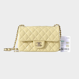 Classic Mini Quilted Leather Rectangular Flap Bag