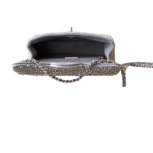 Woven Chain Strap Shoulder Handbag