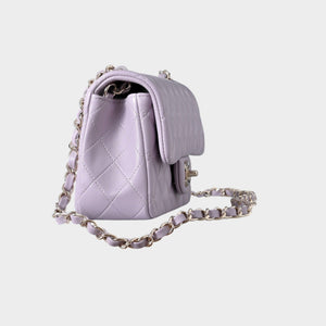 Classic Mini Quilted Leather Rectangular Flap Bag