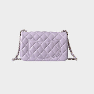 Classic Mini Quilted Leather Rectangular Flap Bag