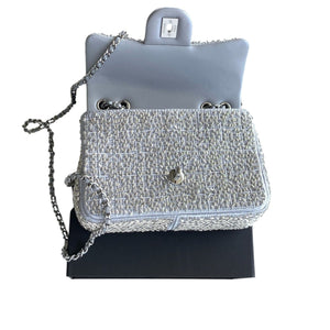 Woven Chain Strap Shoulder Handbag