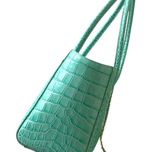 Calfskin Crocodile Embossed Archetype Shopping Tote bag