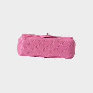 Classic Mini Quilted Leather Rectangular Flap Bag.