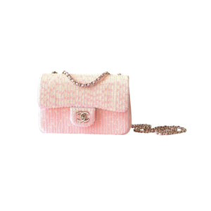 Woven Chain Strap Shoulder Handbag