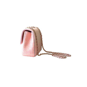 Woven Chain Strap Shoulder Handbag