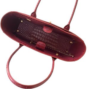 Calfskin Crocodile Embossed Archetype Shopping Tote bag