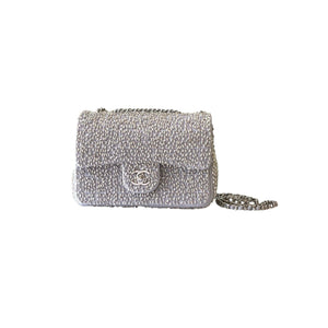 Woven Chain Strap Shoulder Handbag