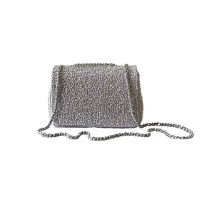 Woven Chain Strap Shoulder Handbag