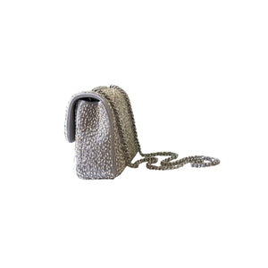 Woven Chain Strap Shoulder Handbag