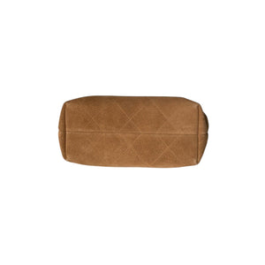 Quilted Suede Hobo Shoulder Bag