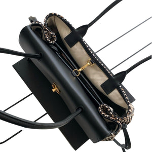 Tweed Calfskin Urban Essentials Bag Black Multicolor