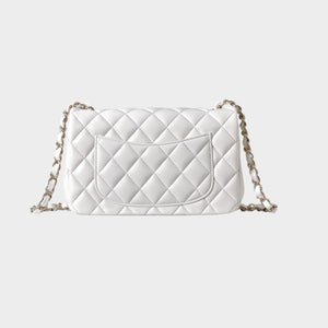 Classic Mini Quilted Leather Rectangular Flap Bag