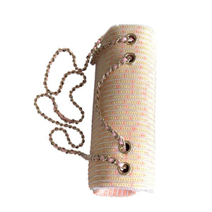 Woven Chain Strap Shoulder Handbag