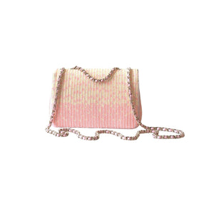 Woven Chain Strap Shoulder Handbag