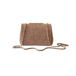 Woven Chain Strap Shoulder Handbag