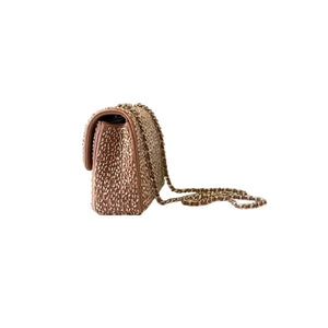 Woven Chain Strap Shoulder Handbag